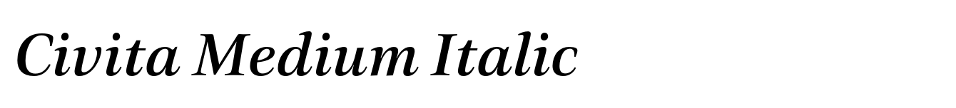 Civita Medium Italic image